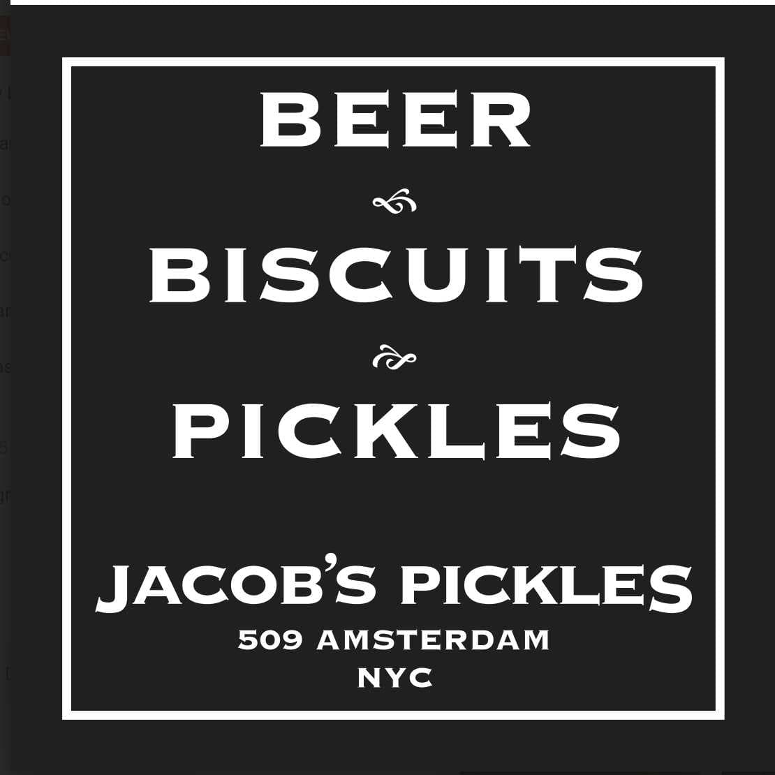 Jacob's Pickles